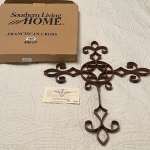 NWT Southern Living at HOME Franciscan Cross #40619 Metal Cross Religious